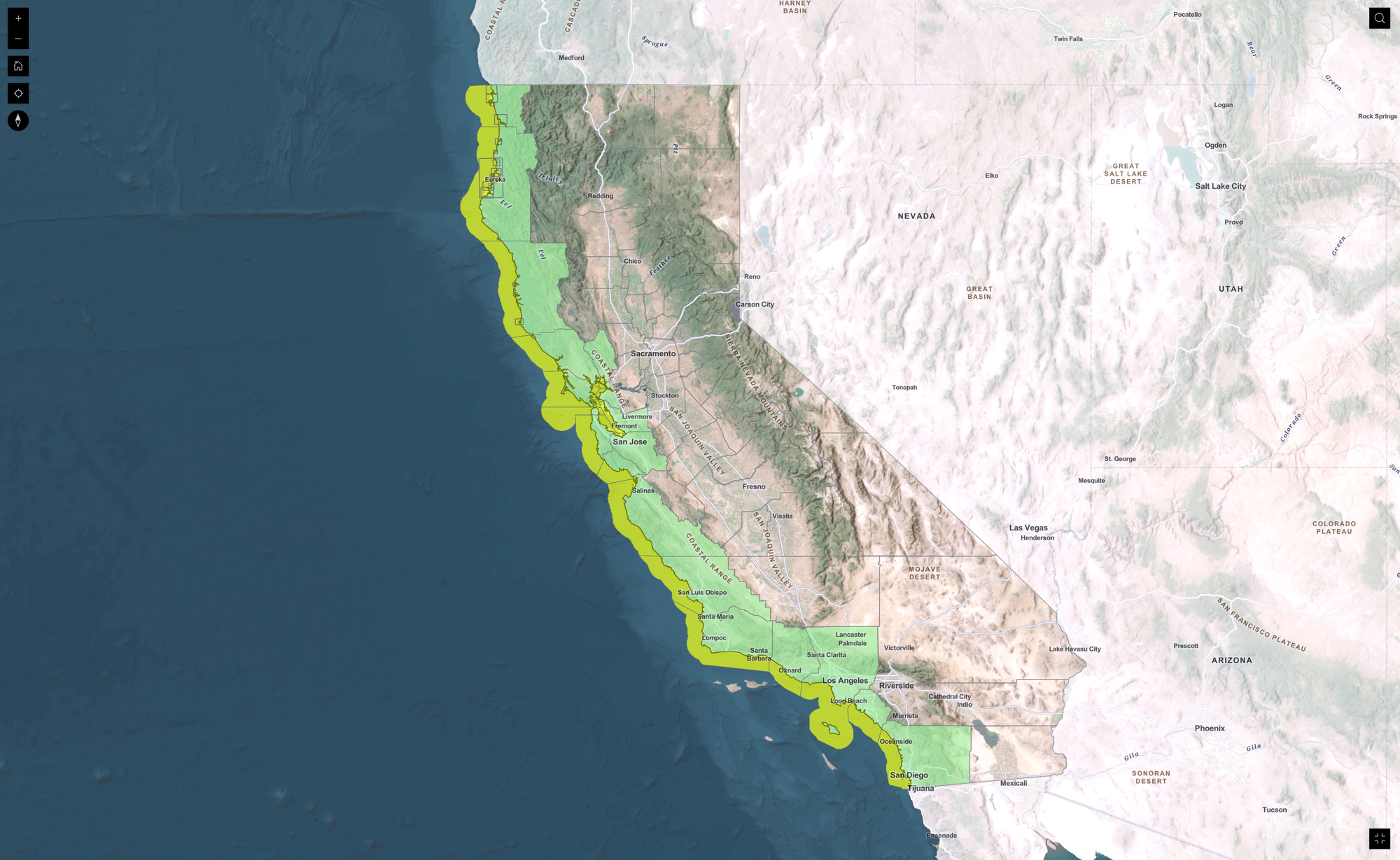 California Geological Survey Earthquake and Tsunami Maps.