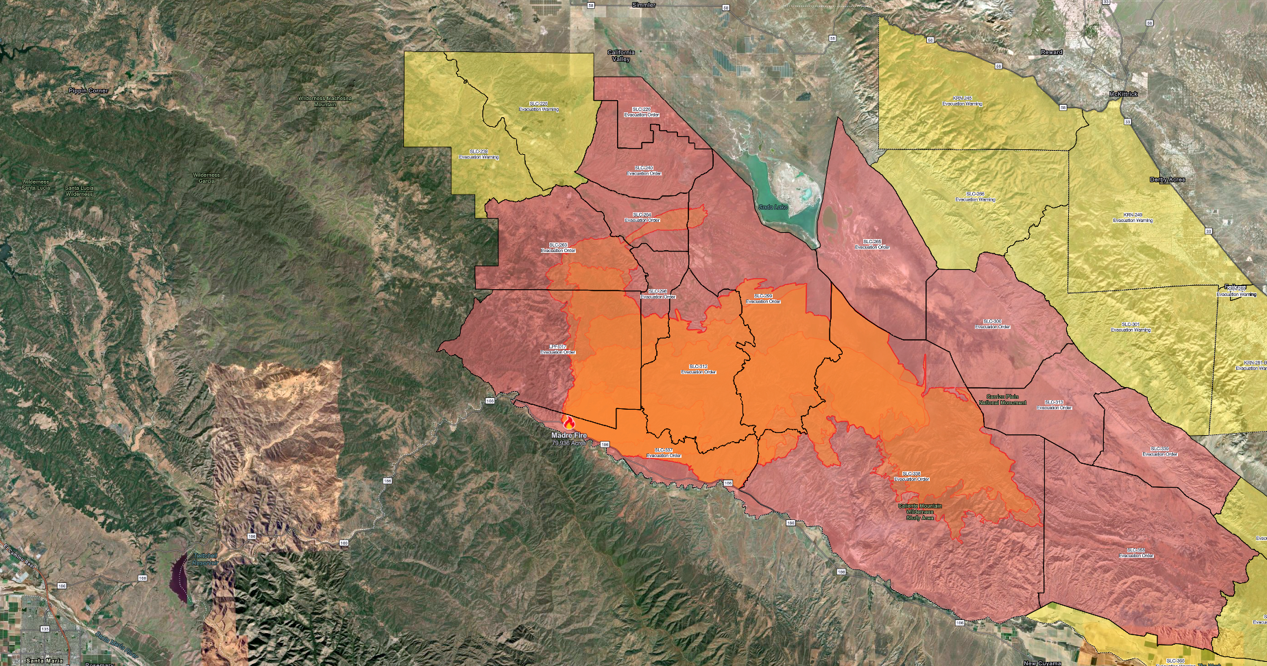 Madre Fire Update: Expanded Evacuations and Latest Containment Details – July 5, 2025.