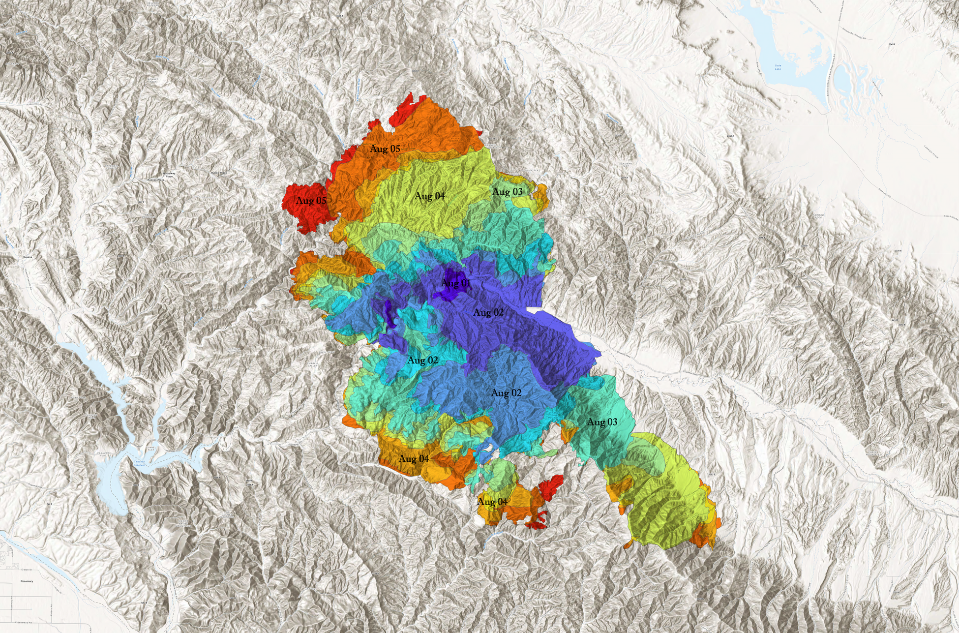 Gifford Fire Expands to Over 91,000 Acres in SLO and Santa Barbara Counties.