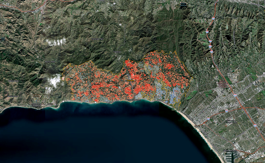 NASA releases satellite imagery and data maps for LA County wildfires post image