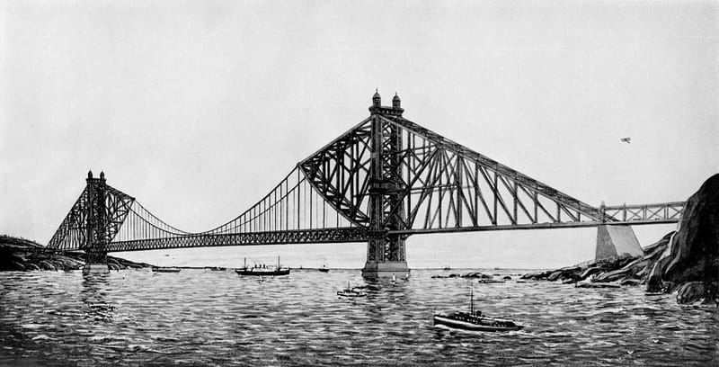 Golden Gate Bridge Design Sketch.