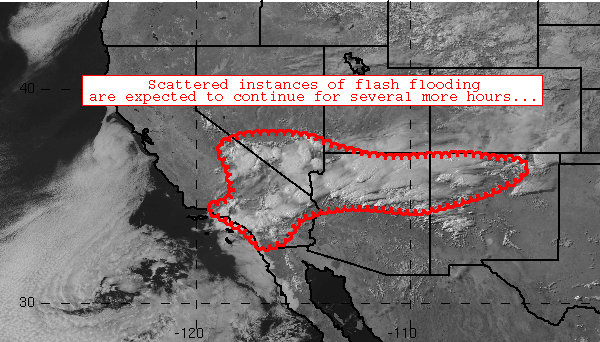 Latest updates: Flash flooding likely tonight across Southern California and the Southwest post image
